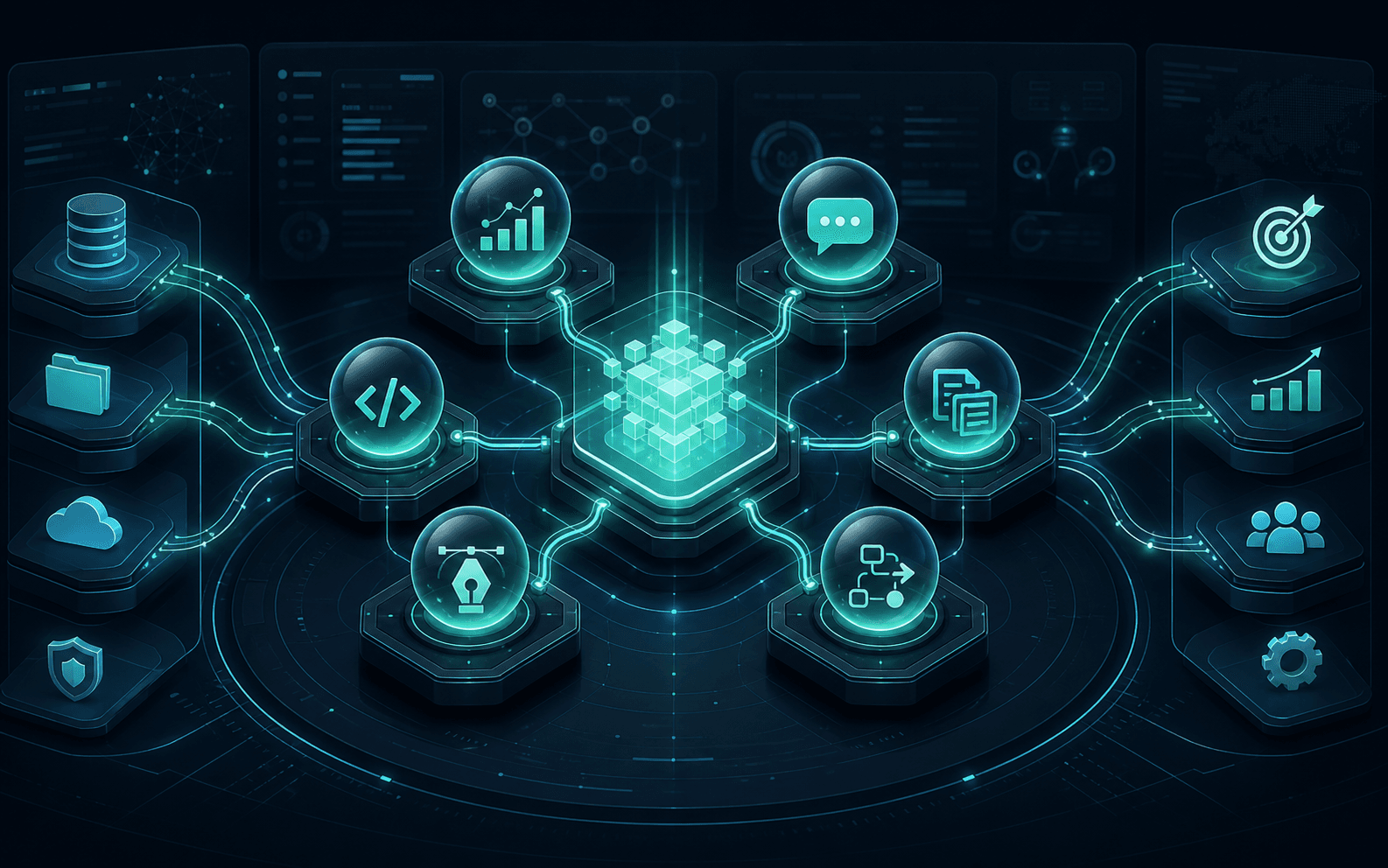 Red de agentes IA especializados de 8ity